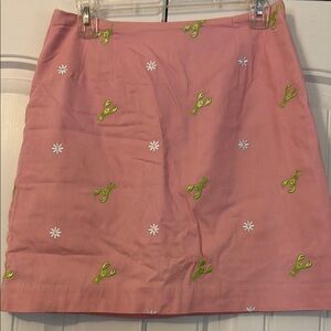 Lilly Pulitzer  Embroidered Skirt